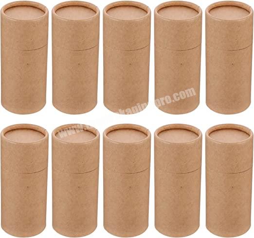 Biodegradable Paper Cardboard Lip Balm Deodorant Stick Container Push Up Packaging Paper Tube