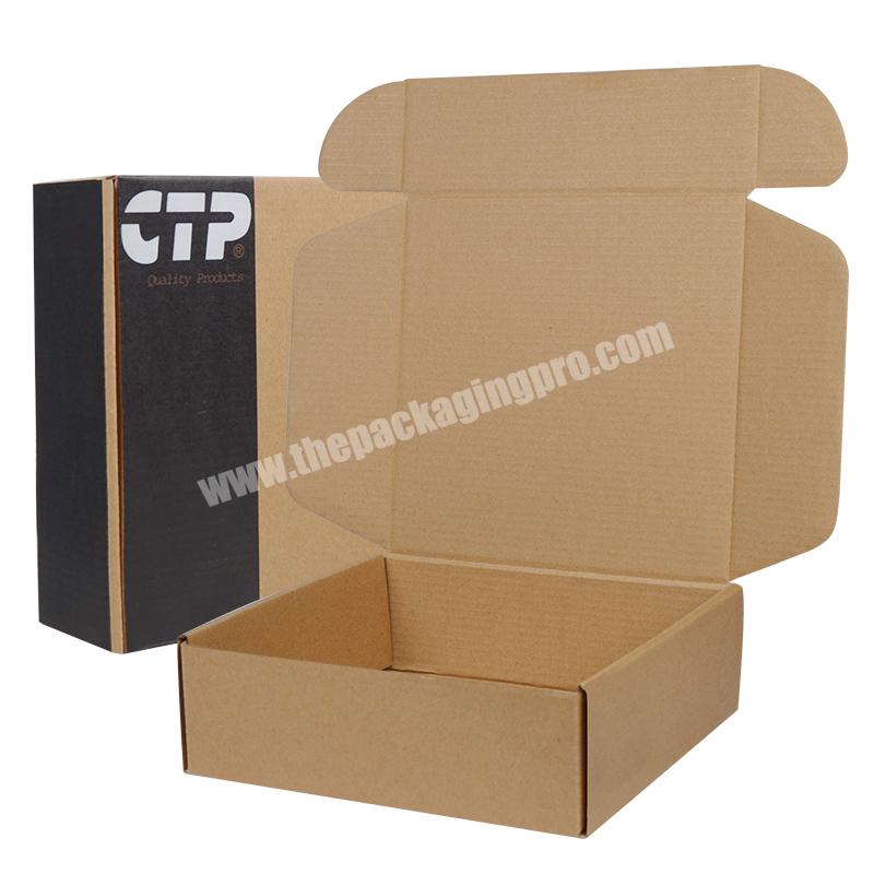 Biodegradable Wholesale Custom Printed Boxes With Logo Shoes Clothing  Packaging Corrugated Kraft Paper Shipping Boxes