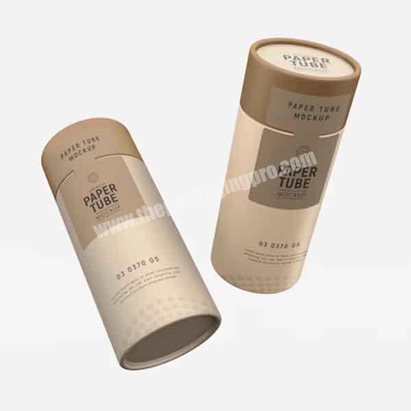 Biodegradable empty food grade tea paper tube cylinder cardboard box can oat packaging