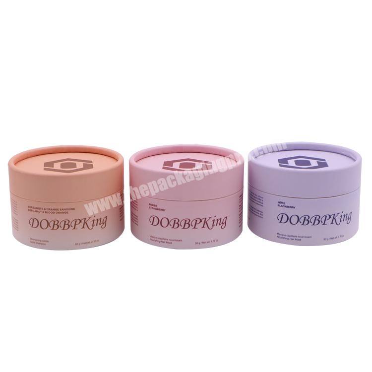 Biodegradable free sample cardboard round cosmetic tube cylinder paper packaging box