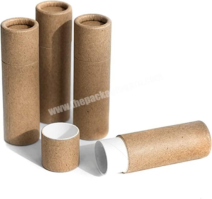 Biodegradable natural compostable empty push up deodorant stick tube oil-resistant container packaging