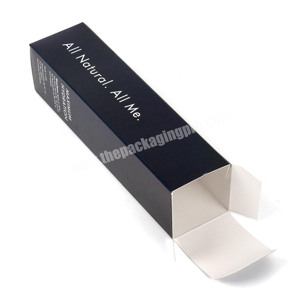 Black holographic paper box hair sealant oil packaging boxes