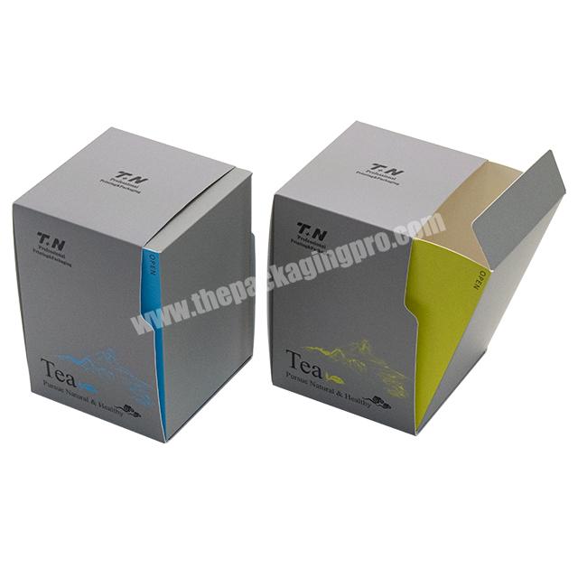 Black tea cardboard display boxes for packaging custom folding gift boxes kraft shipping mailer paper box