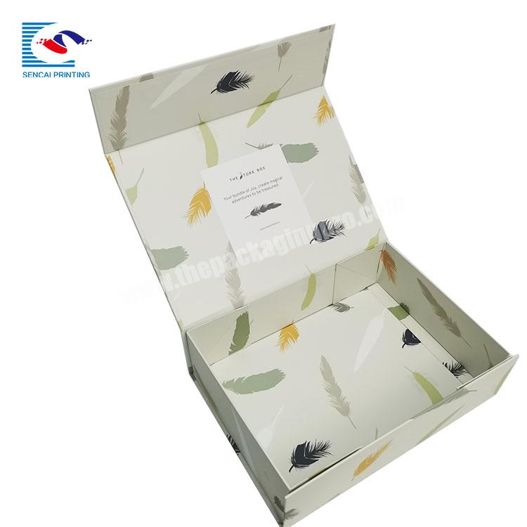 Book Shaped Luxury Hard Cardboard Folded Shoes Packaging Magnetic Box