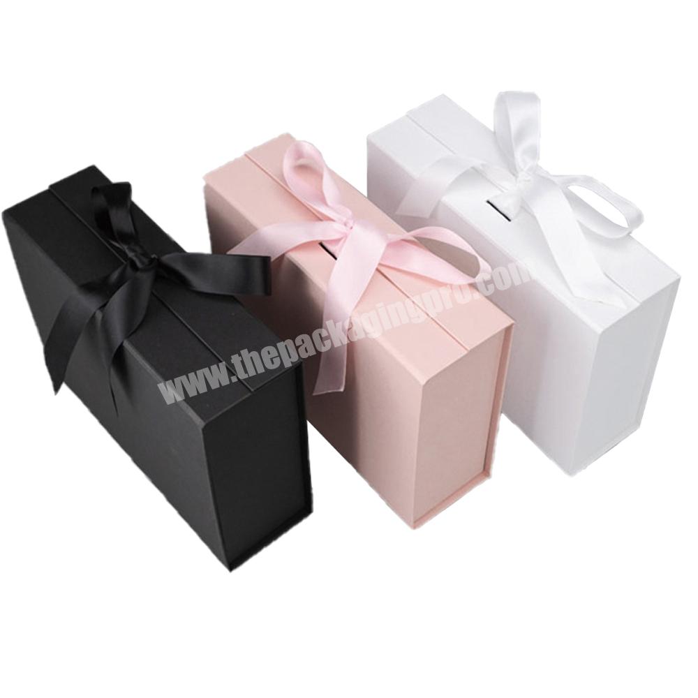 Box packaging for magnetic paper foldable gift box  kids baby cloth storage basket