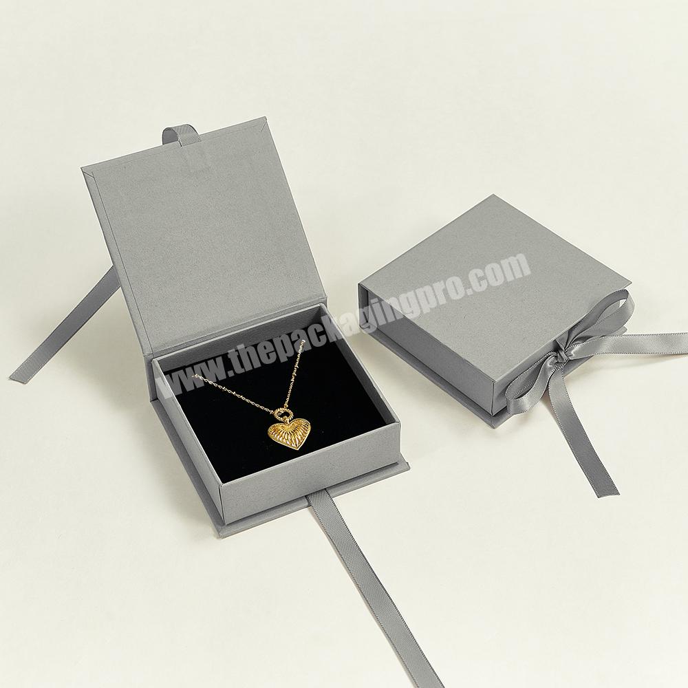 Boyang Custom Logo Eco Friendly Paper Gift Packaging Book Shape Ribbon Jewelry Packaging Box