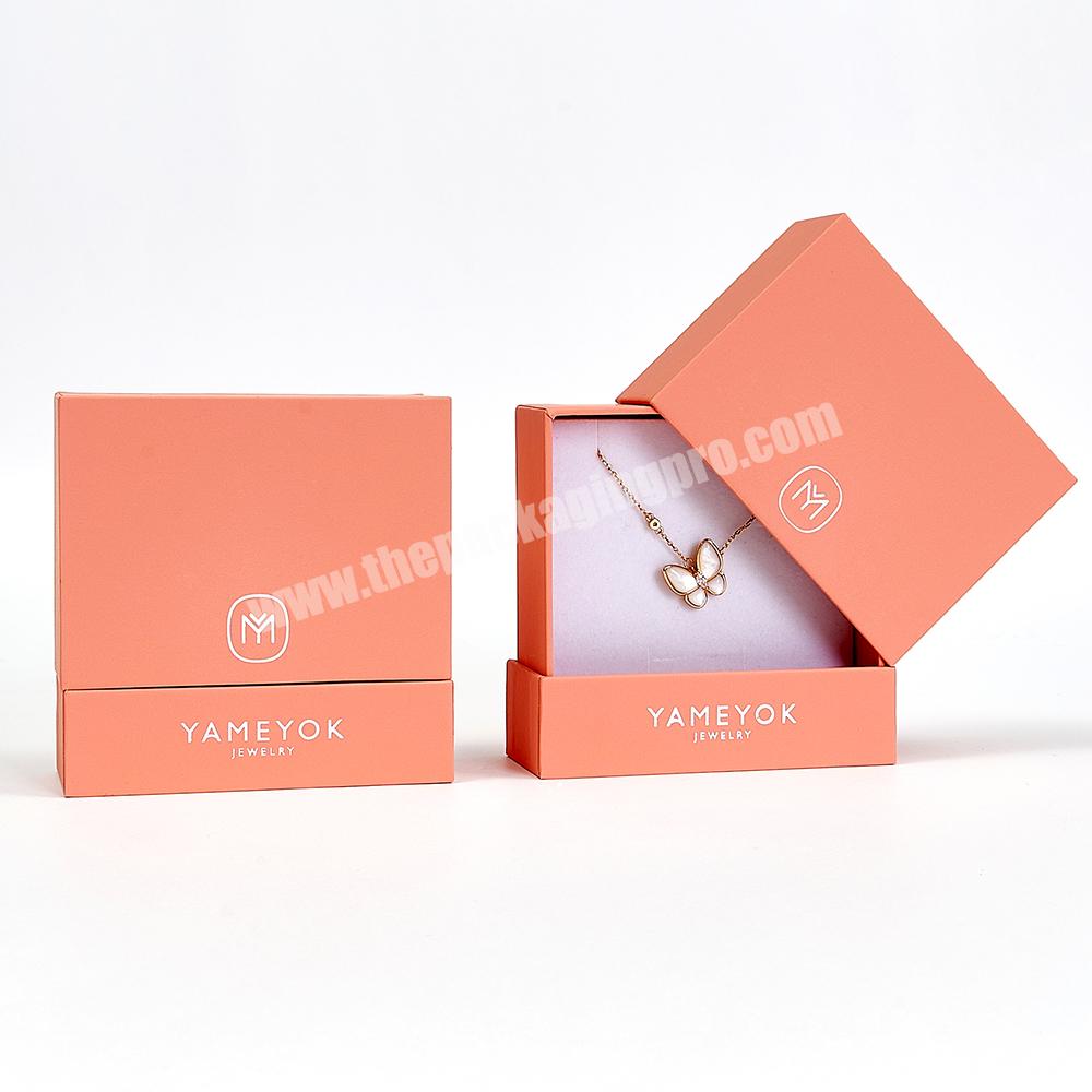 Boyang Custom Paper Cardboard Pendant Bracelet Ring Earring Necklace Jewelry Boxes Packaging