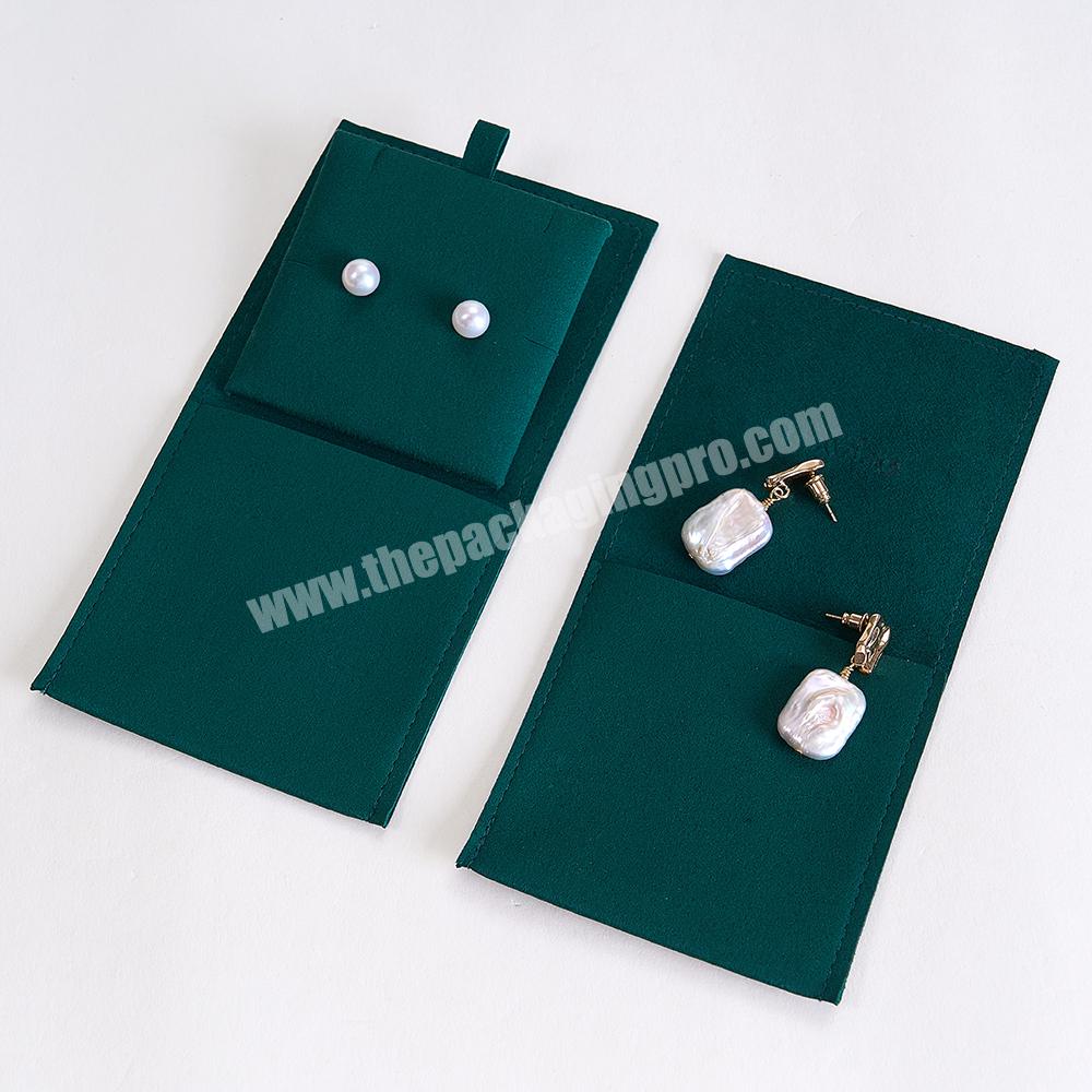 Boyang Custom Small Earring Necklace Bracelet Ring Packaging Microfiber Jewelry Pouch Bag