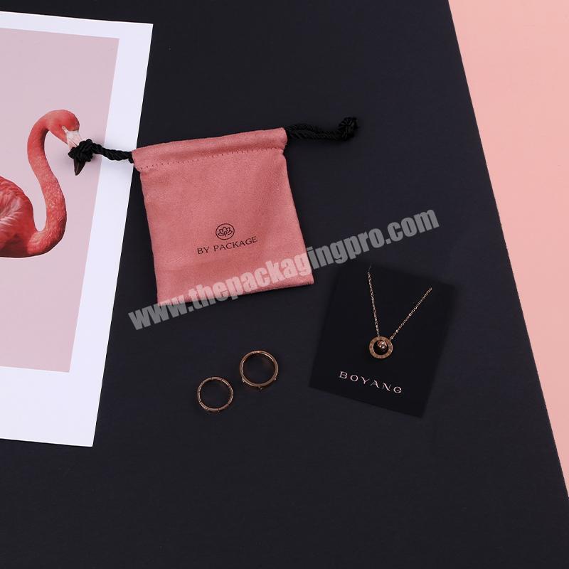 Boyang Custom Wholesale Promotional Private Label Small Velvet Drawstring Jewelry Bag