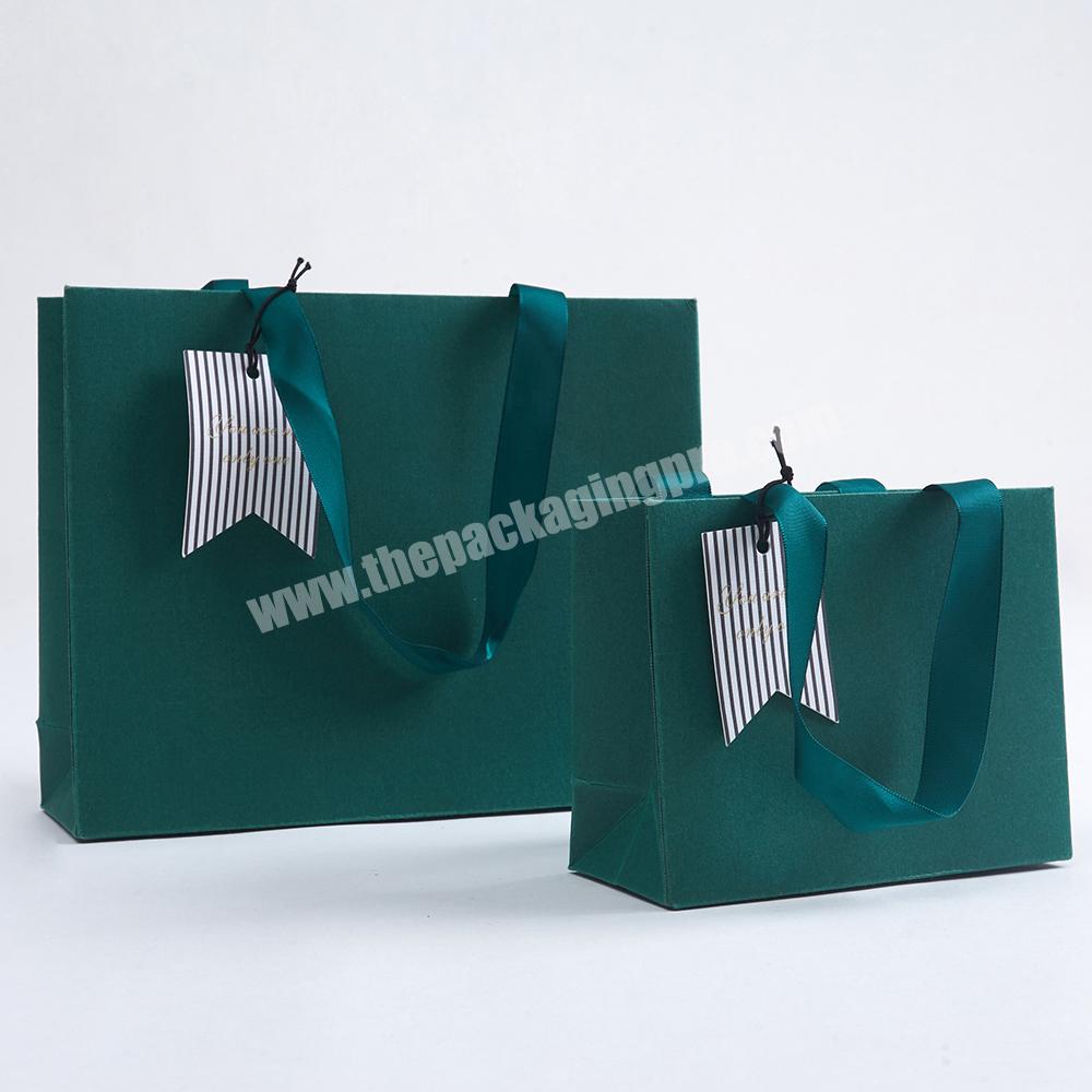 Boyang Customized Logo Print Luxury Jewellery Packaging Jewelry Gift Shopping Paper Bag with Handle
