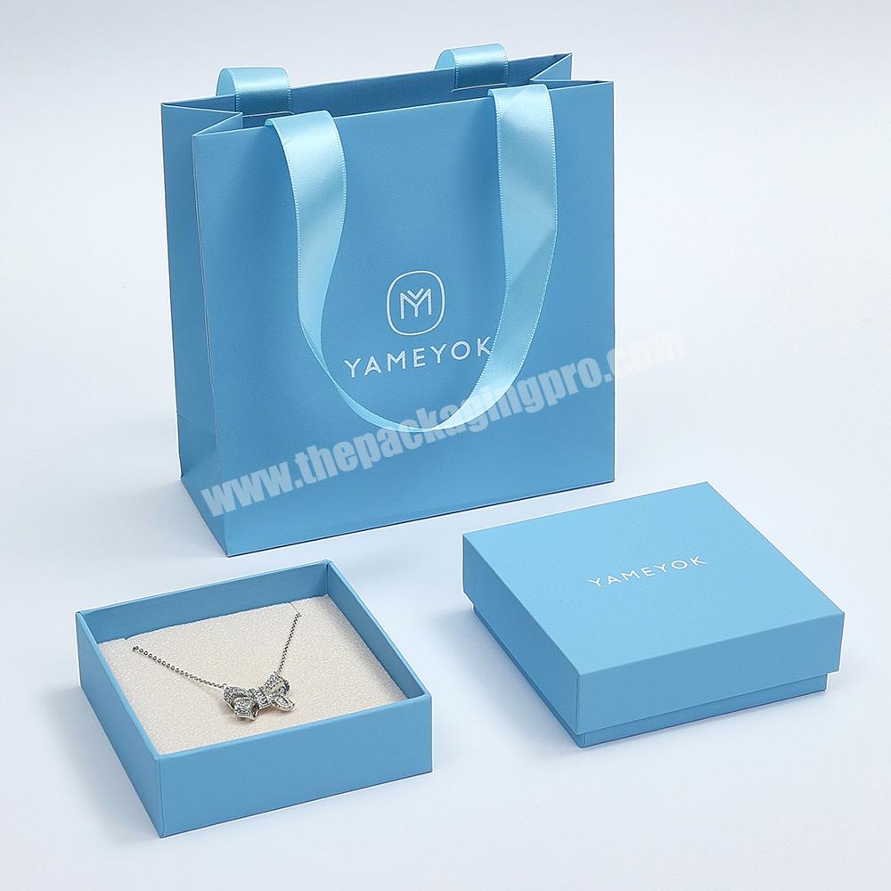 Boyang Factory Custom Logo Printed Small Earring Necklace Ring Paper Gift Packaging Jewelry Boxes