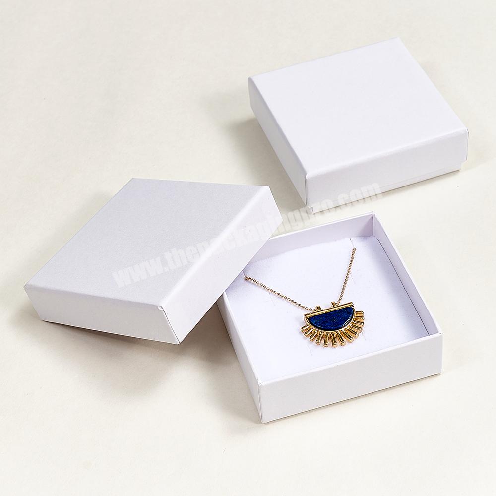 Boyang In Stock Customized Logo Lid and base Paper Ring Necklace Earring bracelet Gift Packaging Jewelry Boxes