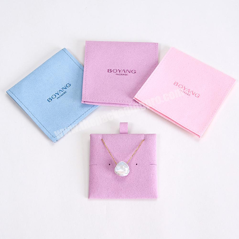 Boyang Luxury Small Gift Bag Necklace Earrings Rings Package Suede Microfiber Jewelry Bag Pouch Packaging