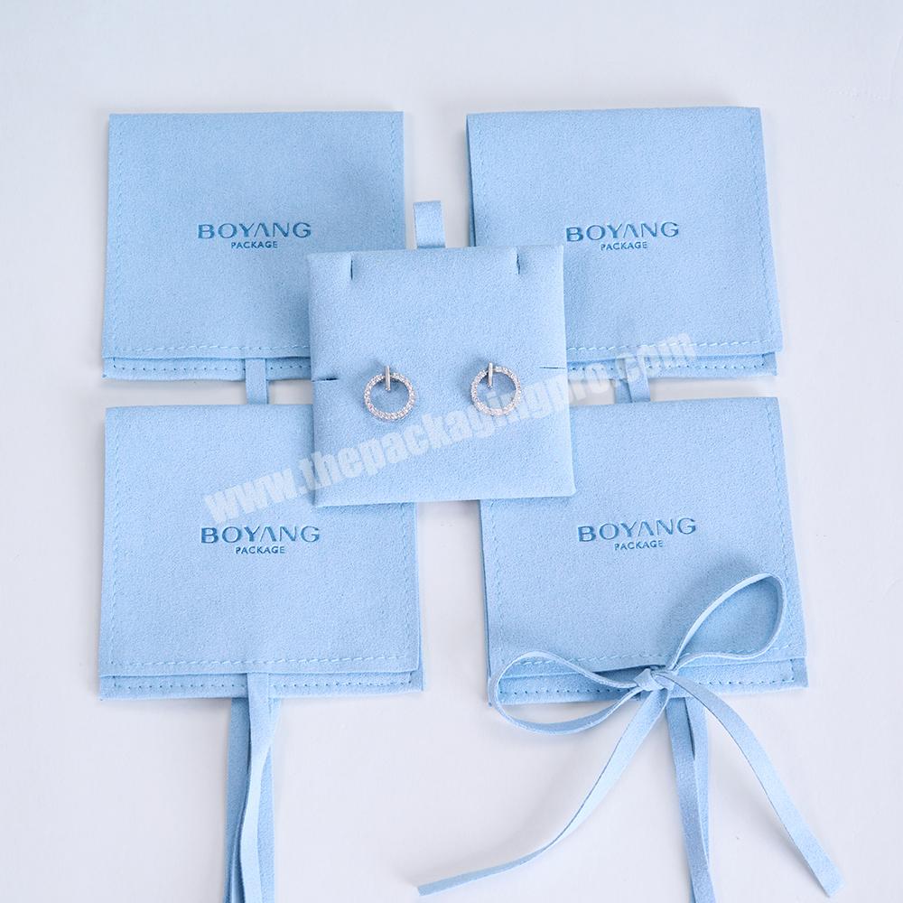 Boyang Newest Design Microfiber Earring Packaging Dust Bag for Jewelry Pouches