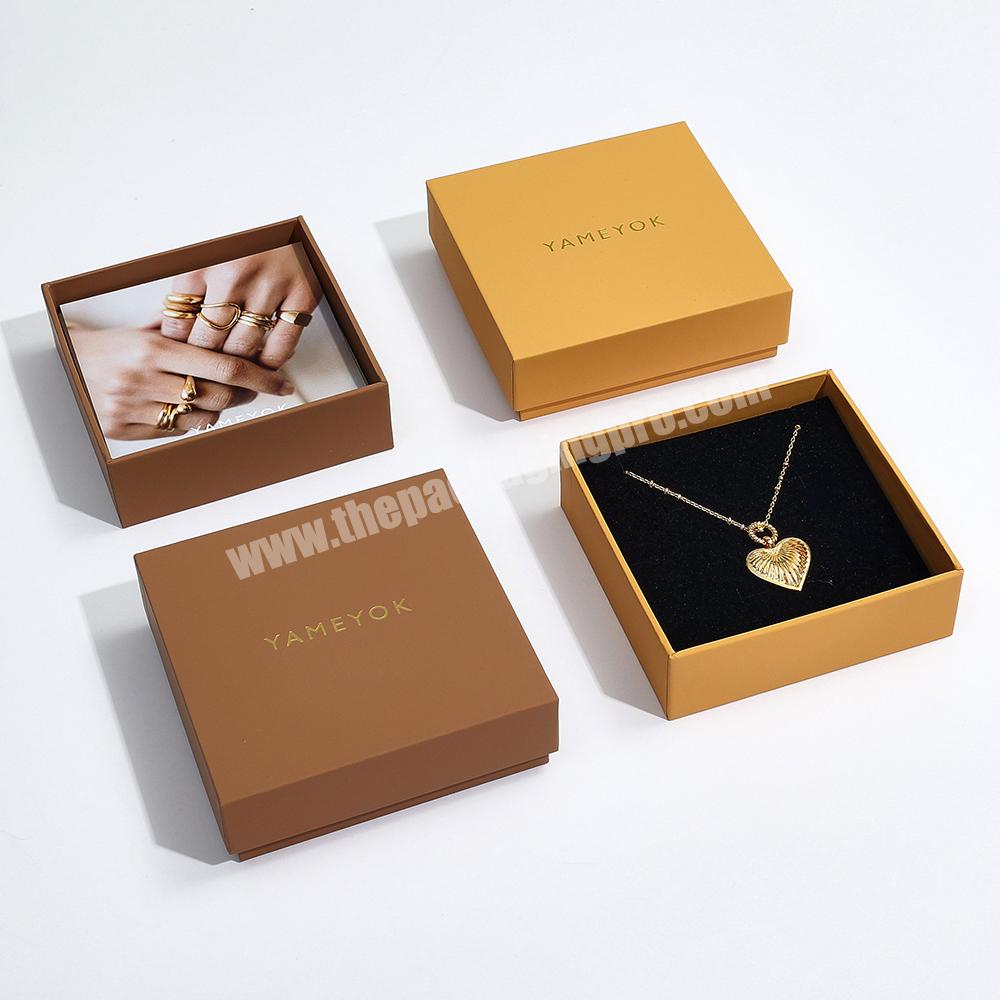 Boyang Wholesale Paper Jewellery Packaging Ring Earring Bracelet Necklace Packaging Jewelry Box