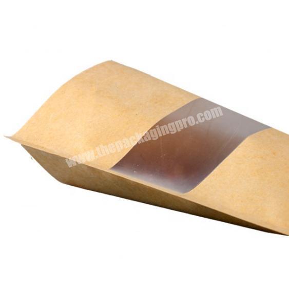 Brown Kraft Paper Food Bag Stand Up Pouches For Food Packaging With Zipper