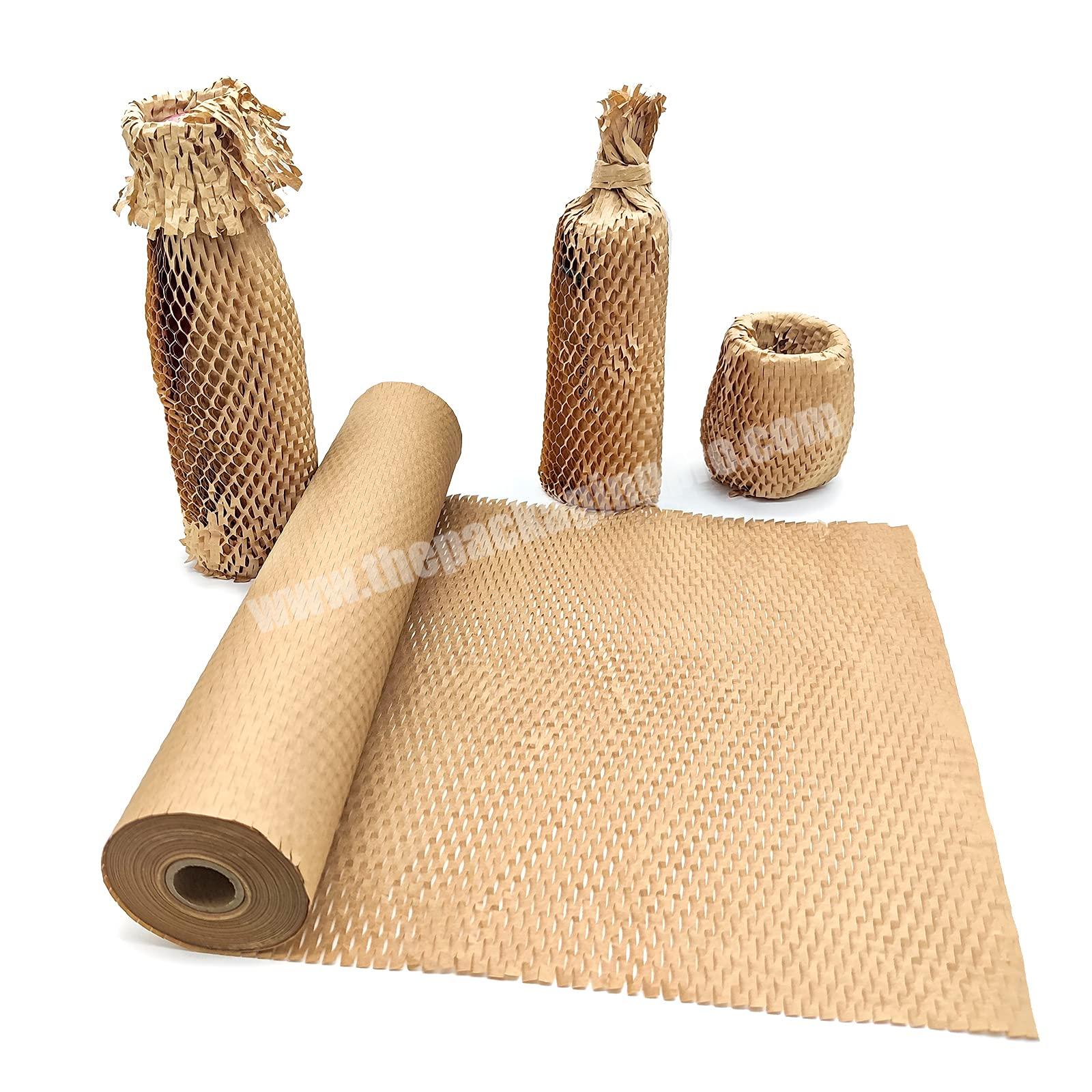 Bubble Wrap Protector Roll Honeycomb Wrapping Paper Honeycomb Cushioning Wrap Roll for Moving Shipping Wrapping Gifts