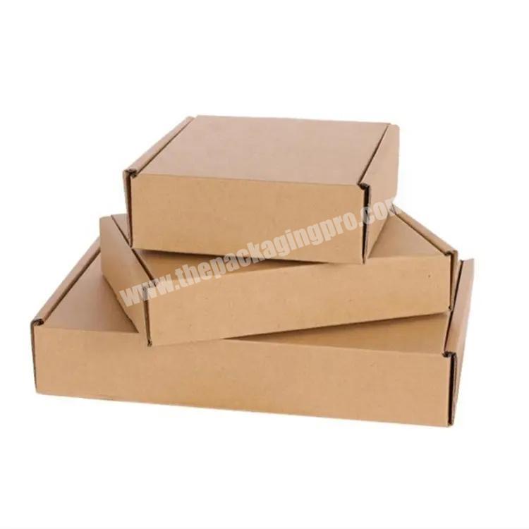 Bulk Cheap Custom Logo Brown Kraft Cardboard Paper Boxes for Packaging