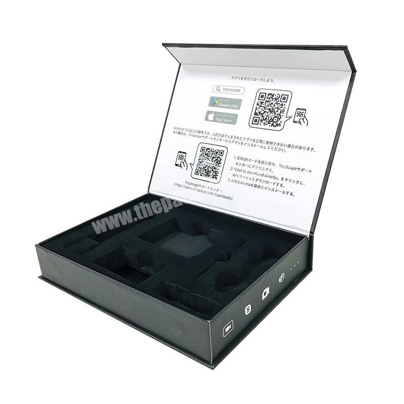 Business Phone Gift Set Packaging Custom Logo Luxury Foam Insert Magnetic Flap Durable Cardboard  Paper Box