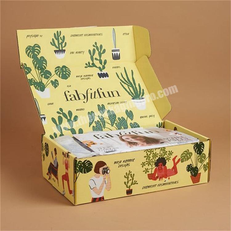 Cardboard Mailer Box Shipping Box Subscription Logo Paper Eco Recycled Luxury Packaging Custom Corrugated China Customized