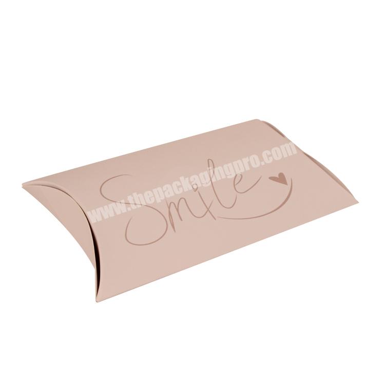 Cardboard pillow shaped packaging boxes bracelet box with pillow