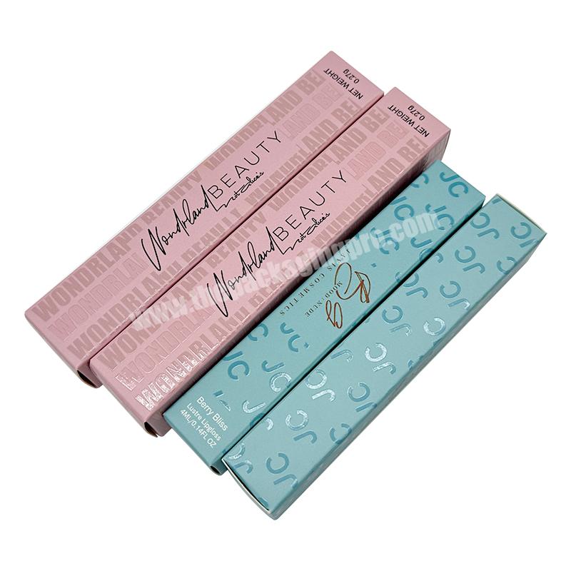 Cheap Luxury Blue Lipstick Lip Scrub Balm Set Private Label Paper Box