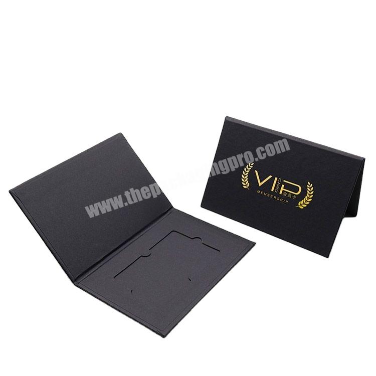 Cheap Price Custom Printing VIP Card Box Black Business Card Box