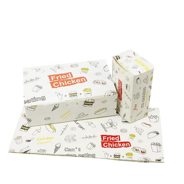 Cheap Price Food Take Away Chicken Paper Box With Logo Print