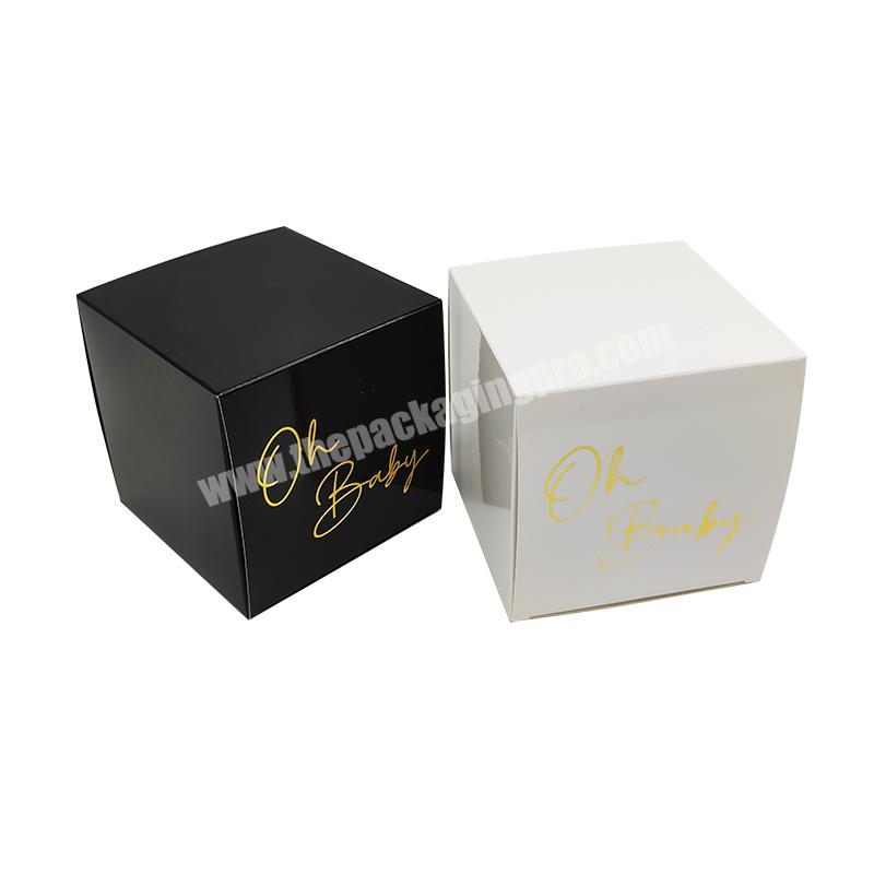 Cheap custom LOGO printed made candle packaging boxes candle gift box