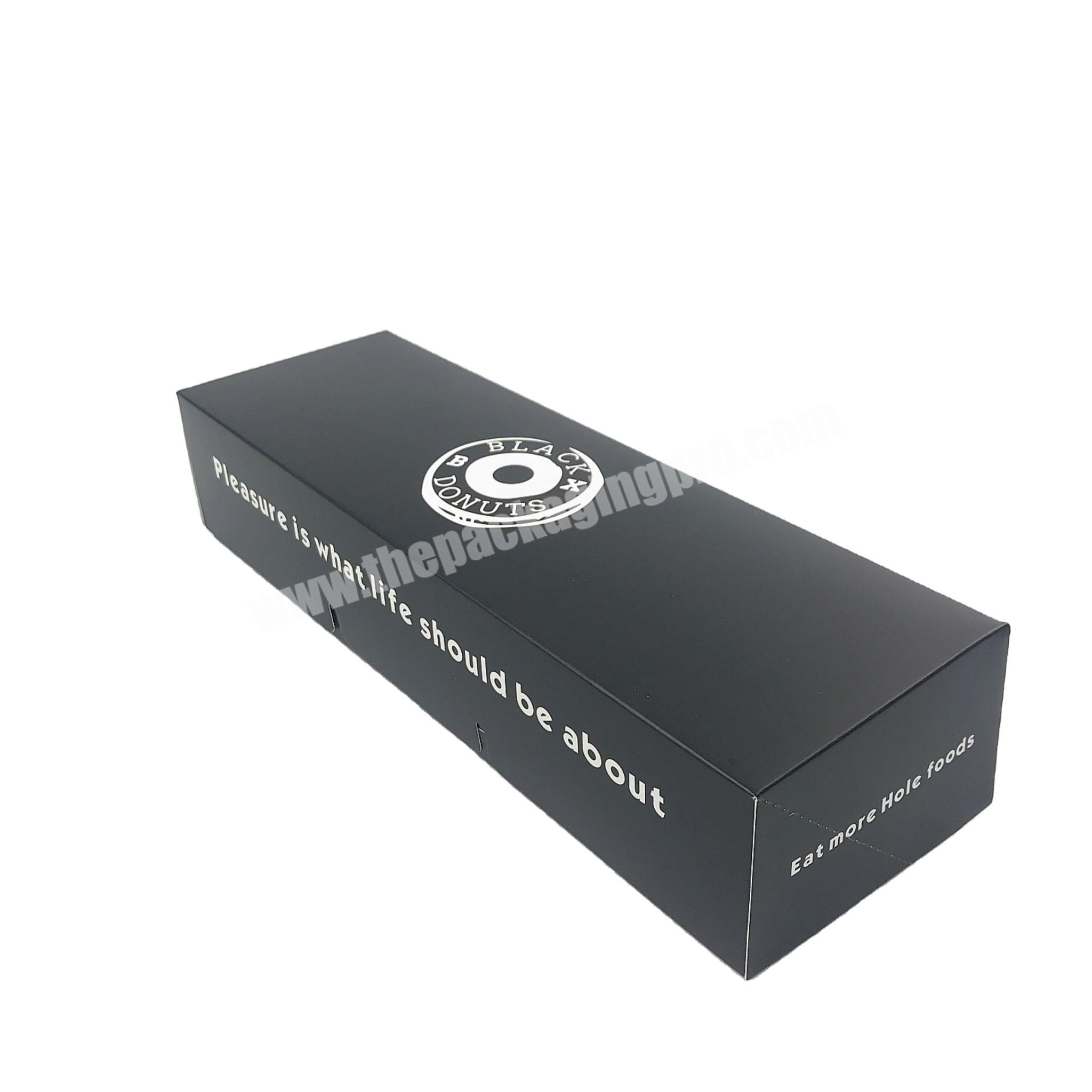 Cheap customized take away food paper packaging box for Donuts