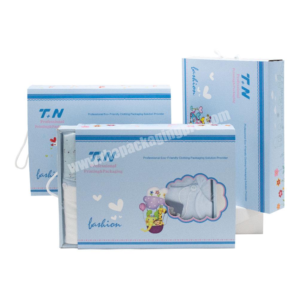 Children Clothing Boxes  New Style Eco Friendly Packaging Customized Paypal Accepted Online Stores Underwear Box Rigid Boxes