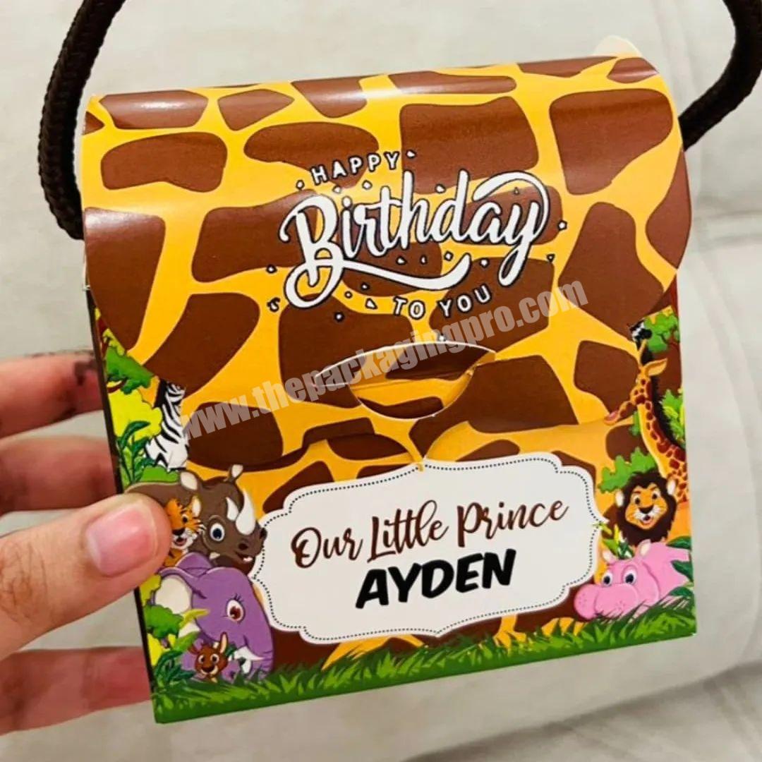 Children child box mini gift  Dessert Biscuit for mini donuts takeout bags sweet chocolate Packaging Boxes box for cookies