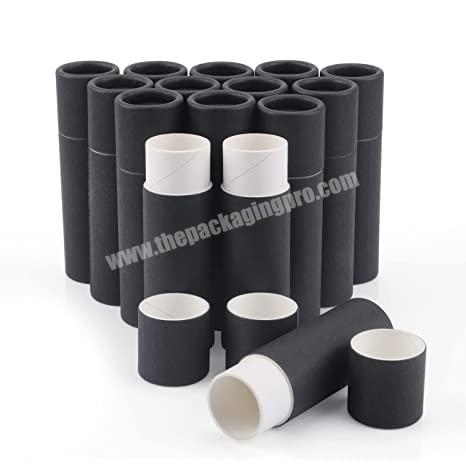 China Eco-friendly Manufacturer Biodegradable 0.3oz Cosmetic Kraft Push Up Round Paper Tube With Wax Paper For Lip Balm