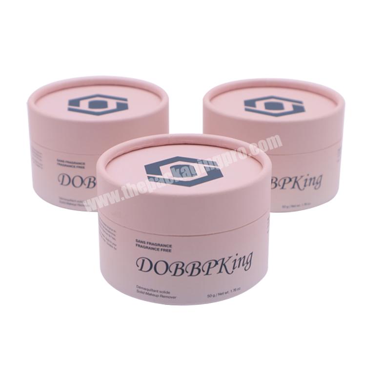 China oem recycled pantone printing cosmetic cardboard hair cream round tube packaging box package