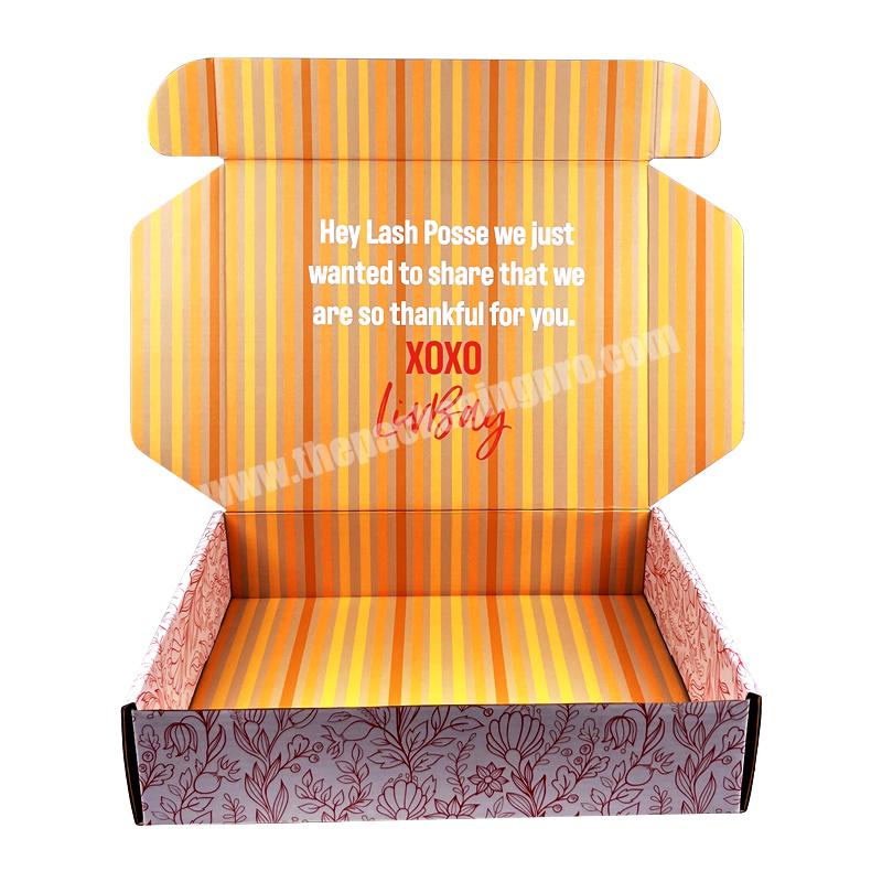 Chinese Manufacture Corrugated Paper Cosmetic Gift Mailer Box With Custom Logo Print