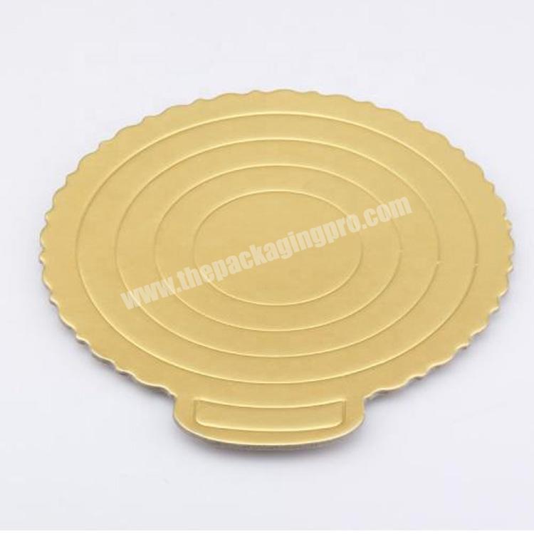 Chinese Manufacturers Wholesale White Foil Paper Golden  Rectangle Round Cake Board For Cake Disposable Paper Plate