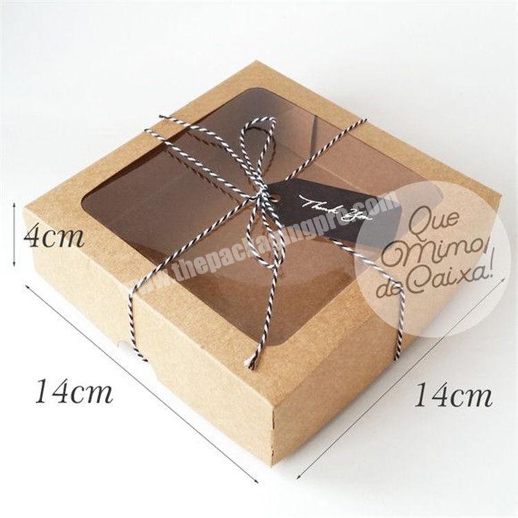 Clear Foldable Dessert Seethrough Gift Box Packaging For Chocolate