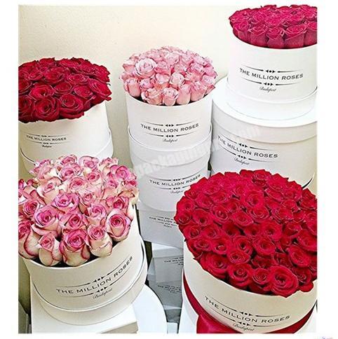 Colorful Customized Packing Paper Cylinder Box For Flowers
