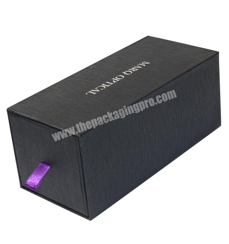 Competitive Price Drawer style Customized Stamped Logo Kraft Paper Gift Box with Good Design