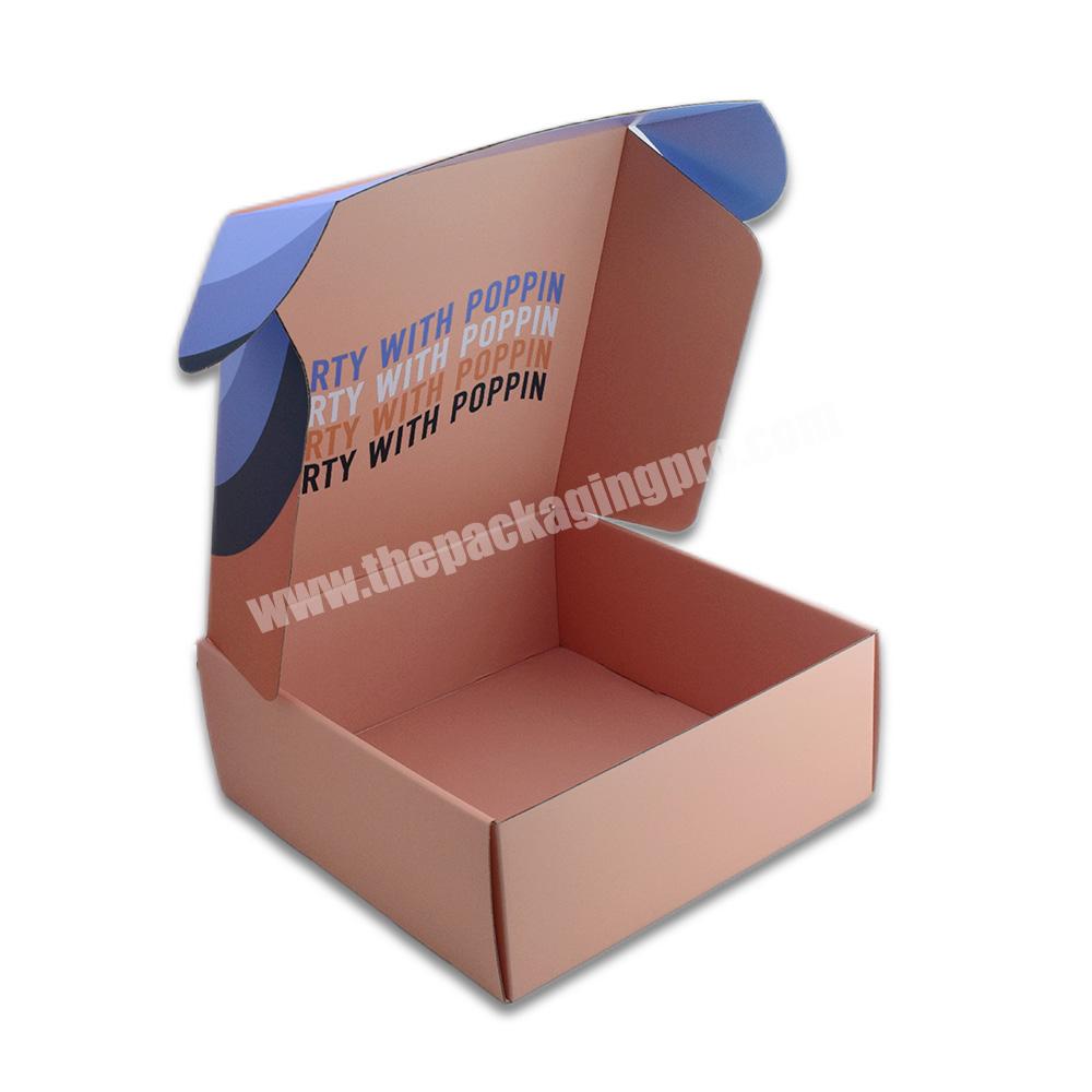 Corrugated Paper Shipping Boxes Custom Printed Postal Shipping Packaging Mailer Box boite dexpedition demballage