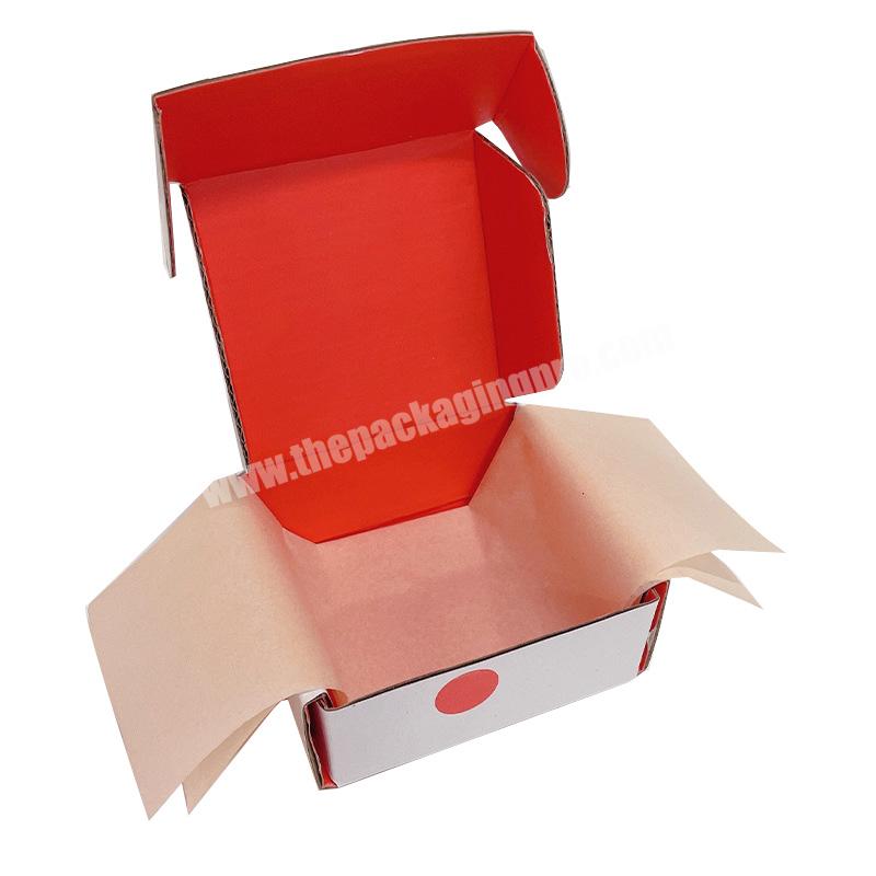 Corrugated custom shipping boxes logo small jewelry packaging boxes