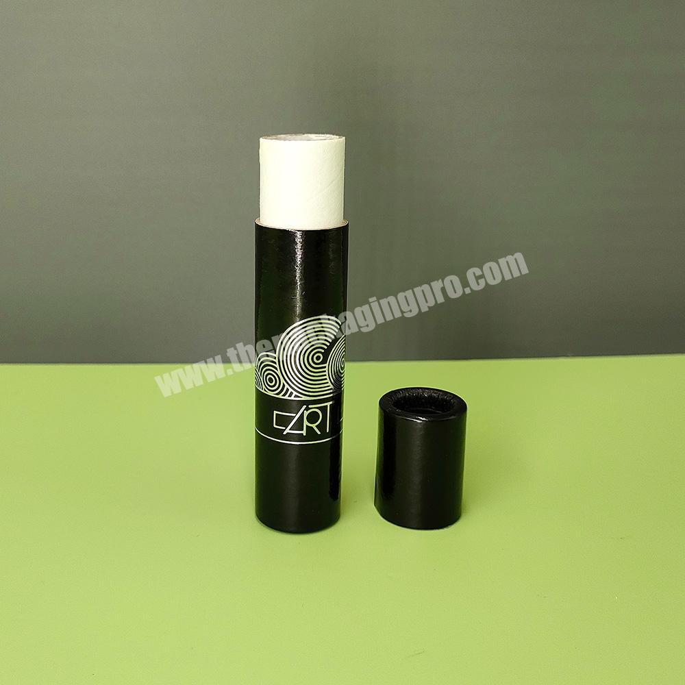 Cosmetic package printing Logo Black Paperboard cylinder Round perfume custom cardboard paper tube packaging