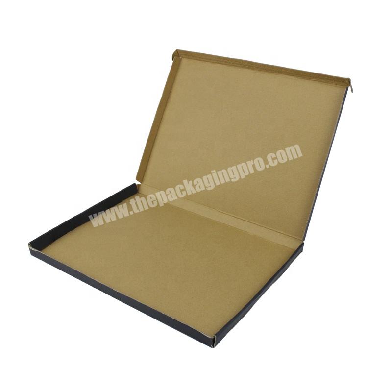 Custom Biodegradable Recyclable Black Paper Packaging Kraft Box Mailers Postal Printed Boxes