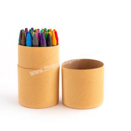 Custom Biodegradable Round Cardboard Cylinder Tube Box Paper Packaging, wholesale Kraft Paper Tube For Pencil