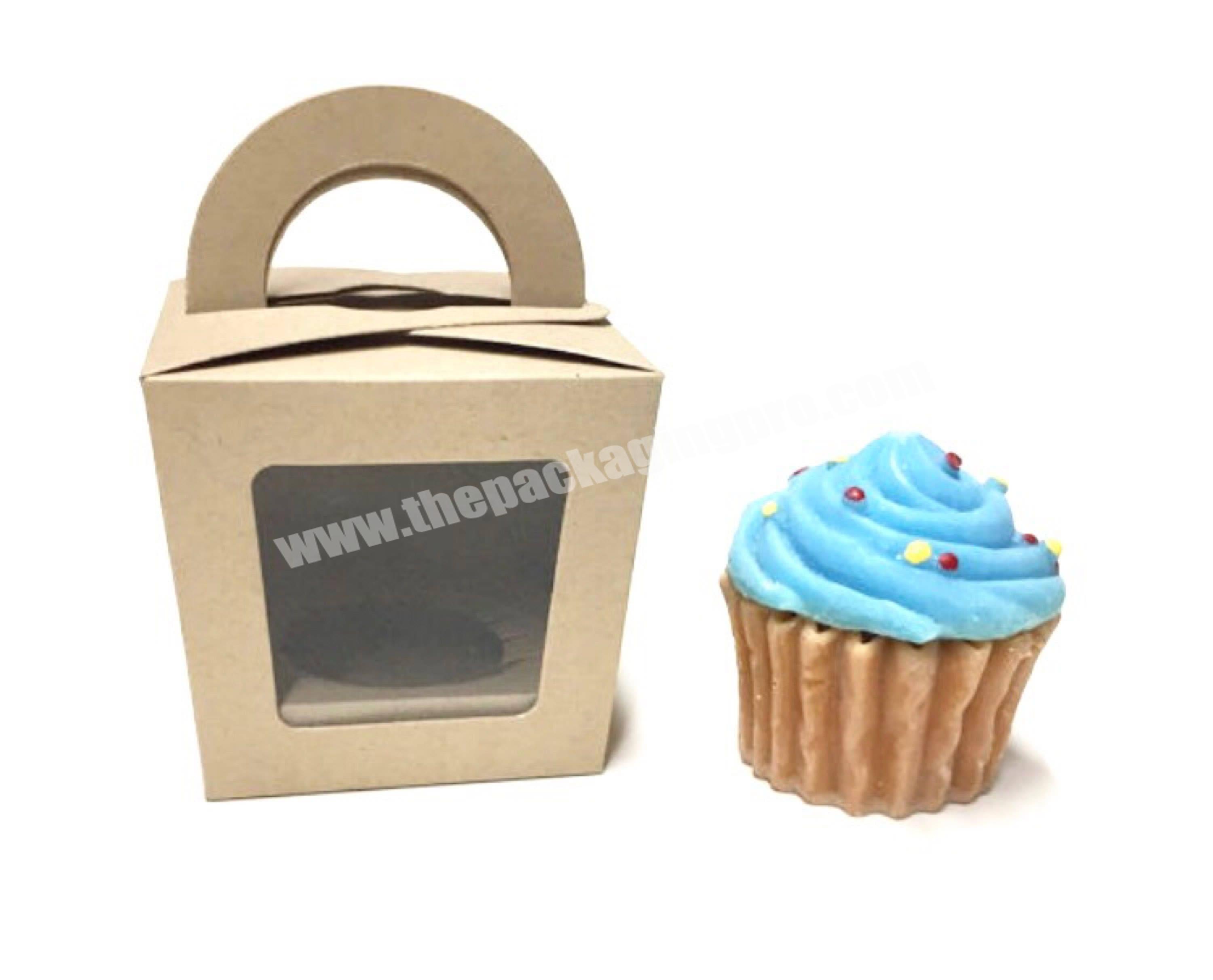 Custom Branded White Bakery Wedding Cake boxes with Window and Gold Round Cake Boards for with handle Birthday Party