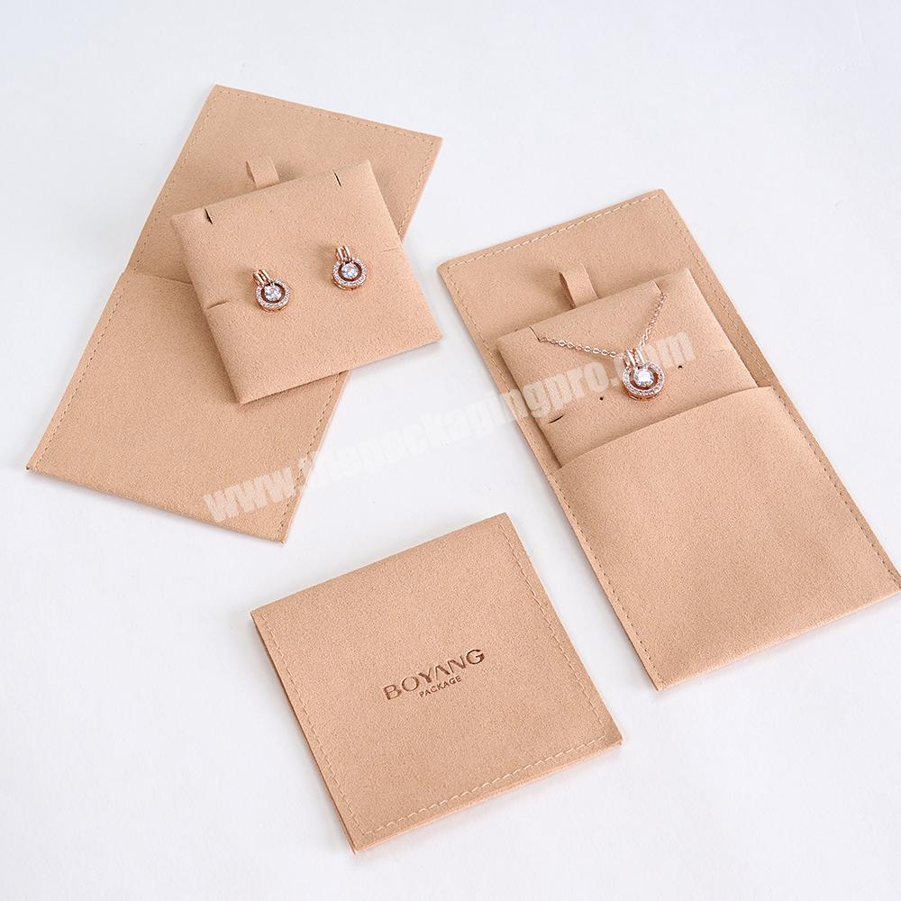 Custom Cheap Jewelry Storage Bags Wholesale Suede Microfiber Jewelry Pouches