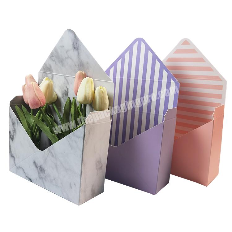 Custom Colorful Wedding Rose Flower Gift Packaging Box With Your Own Logo