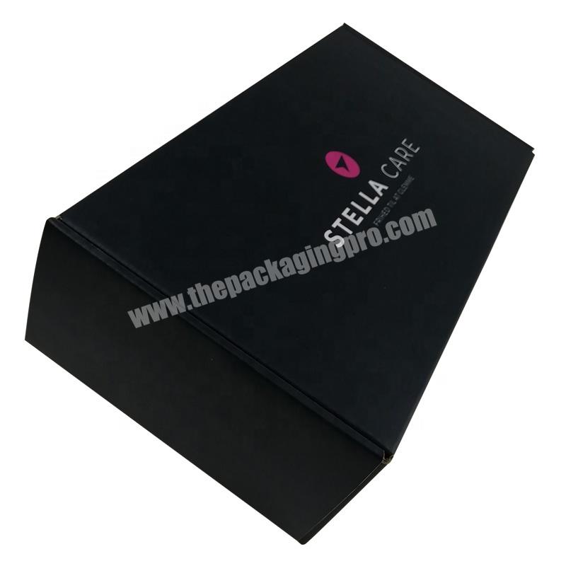 Custom Corrugated Black Color With Matte Lamination  Paper Packing Mailer box For Subscription Box For Shipping