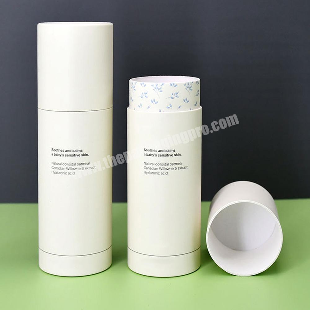 Custom Desgin Cylinder Cosmetic Essential Oils Skincare Eyeliner Cardboard Box Round Paper Tube Packaging