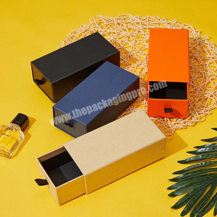 Custom Design Paper Gift Set Perfume Oil Bottle Packaging Box Drawer Sliding Luxury Perfume Box